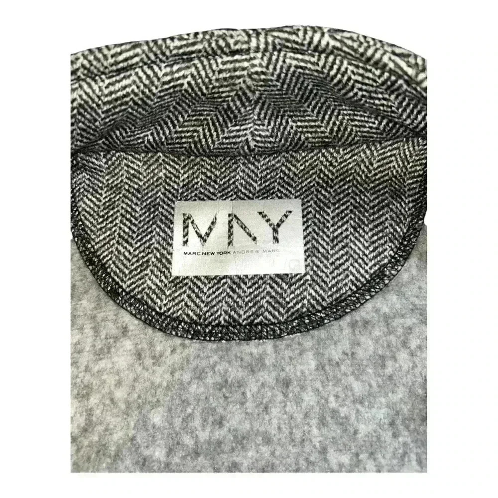 Andrew Marc New York Jacket Womens L Large Gray Full Zip Mock Neck Pockets - Picture 4 of 14